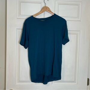 Opus Fresh 100% Merino Teal Short Sleeve T-Shirt